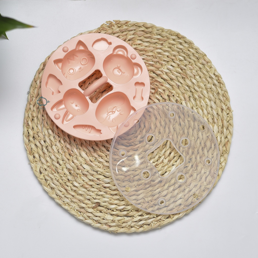 Khuôn Silicon Hấp Bánh Làm Đậu Hũ Non Khuôn Rau Câu Cho Bé Ăn Dặm ANBE Việt Nam Có Nắp Kiểm Định An Toàn Chính Hãng