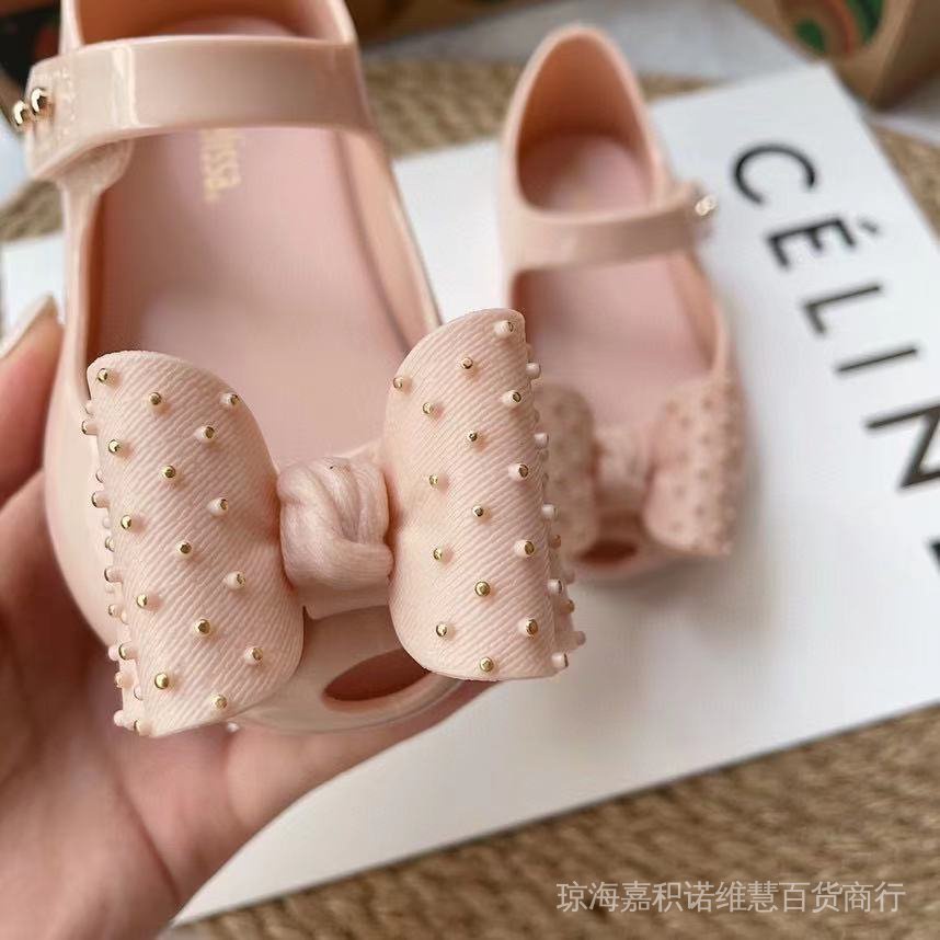 Sandal Mini M 1-3 Tuổi Đính Nơ Thời Trang Có Mùi Thơm Tốt Cho Bé Gái