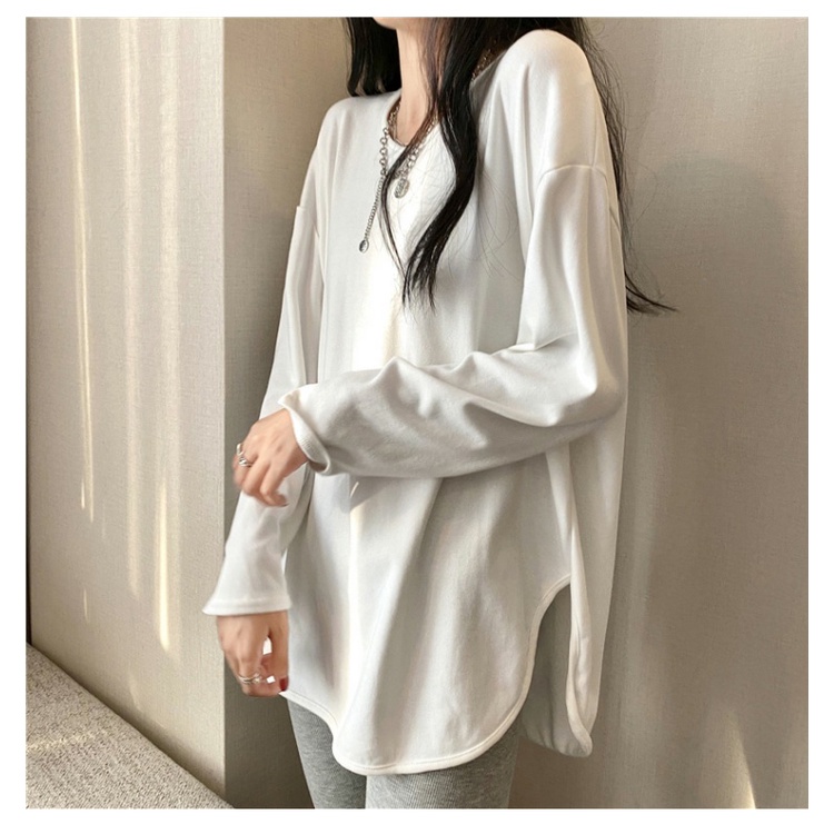 NRVP Áo Thun Nữ Dài Tay Dáng Rộng Thời Trang Hàn Quốc