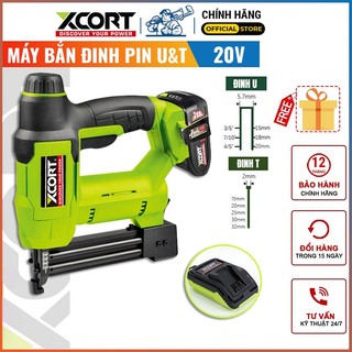 Máy bắn đinh pin 20v máy bắn đinh cầm tay tháng model xdc21-232d sử dụng đinh u và t