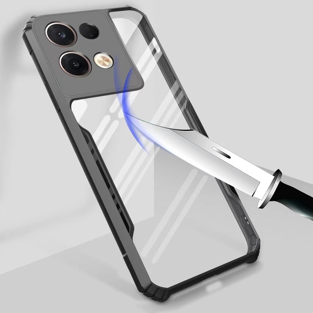 Ốp Điện Thoại Acrylic Trong Suốt Chống Sốc Cho OPPO Reno 8 Pro 8Z 7 7Z 4G 5G