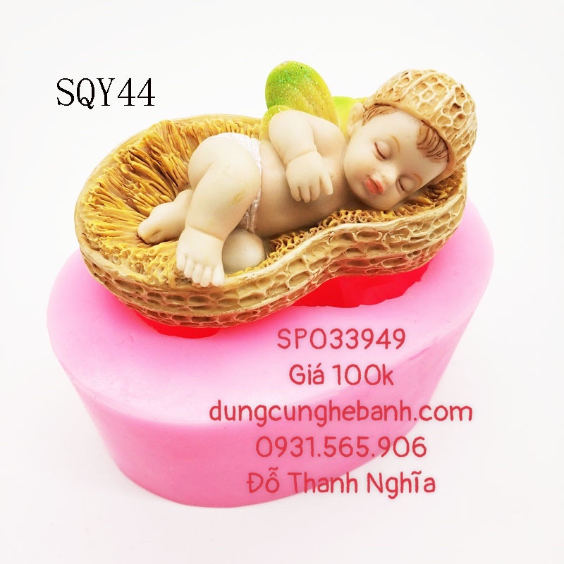 Khuôn Silicon Em Bé Đậu Phụng