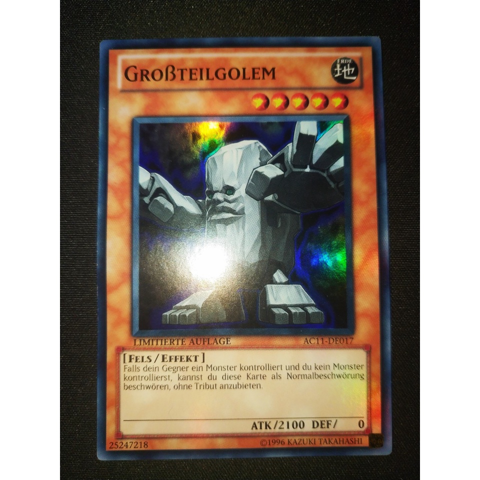Thẻ bài Yugioh - TCG (DE) - GROBTEILGOLEM / AC11-DE017'