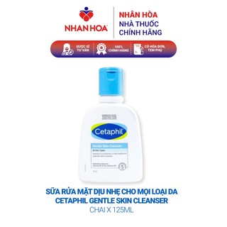 Sữa rửa mặt dịu nhẹ cho mọi loại da Cetaphil Gentle Skin Cleanser chai 125ml/ chai 500ml
