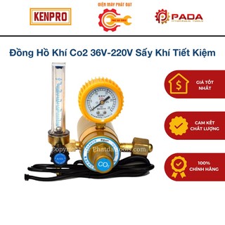 Đồng hồ khí Co2 36V-220V Sấy Khí tiết kiệm Theo Công Nghệ Nhật Bản Phụ Kiện Máy Hàn
