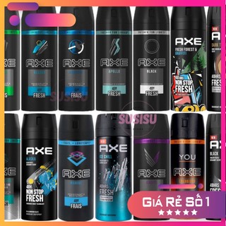 Xịt thơm khử mùi body AXE 48H fresh mỹ dành cho nam 150ml