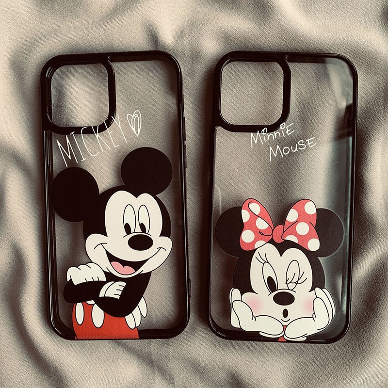 Ốp Điện Thoại Trong Suốt Họa Tiết Mickey Minnie Chống Sốc Cho Iphone 13 / 14ProMax 11 / 12 Xr Xs 7 8 xsmax 7plus 8plus 11promax