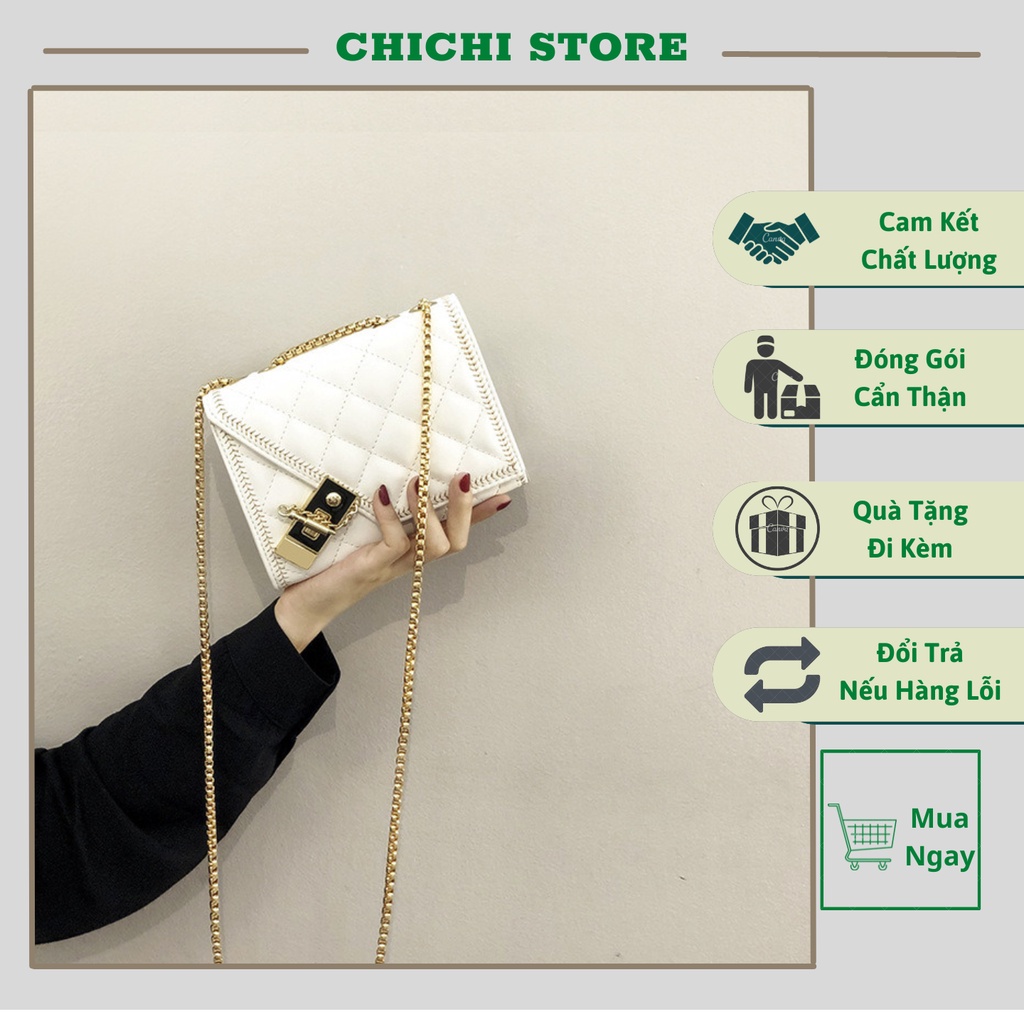 Túi Xách Nữ Đeo Chéo Khóa Then Cài Cao Cấp ChiChi Store