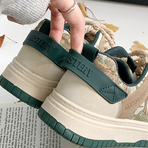 Mistery GiàY Thể Thao Nữ Mẫu Tranh Sơn Dầu Dễ Thương MIS-647