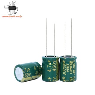 Tụ hóa 4.7uF 450V 8x12mm tần số cao (túi 5 con)
