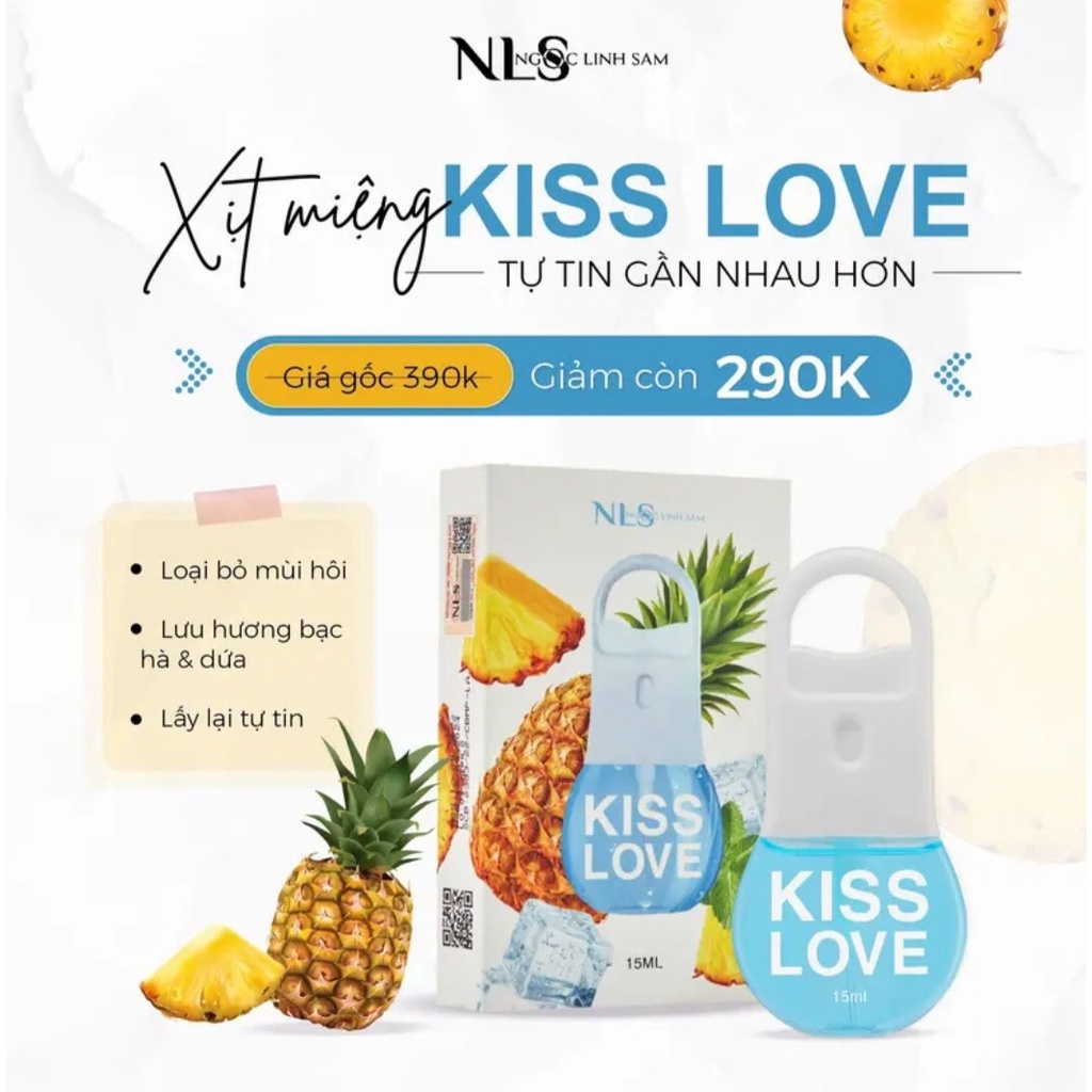 Xịt thơm miêng KISS LOVE