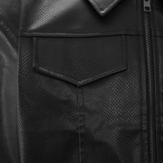 Crocodile Jacket Degrey Black - CJD Black