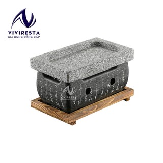 Bếp nướng than kiểu Nhật kèm khay nướng đá Granite cao cấp