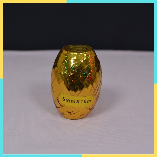 Ruy băng kim tuyên hình tổ kén buộc đuôi bóng cuộn 5mm X 10 mét