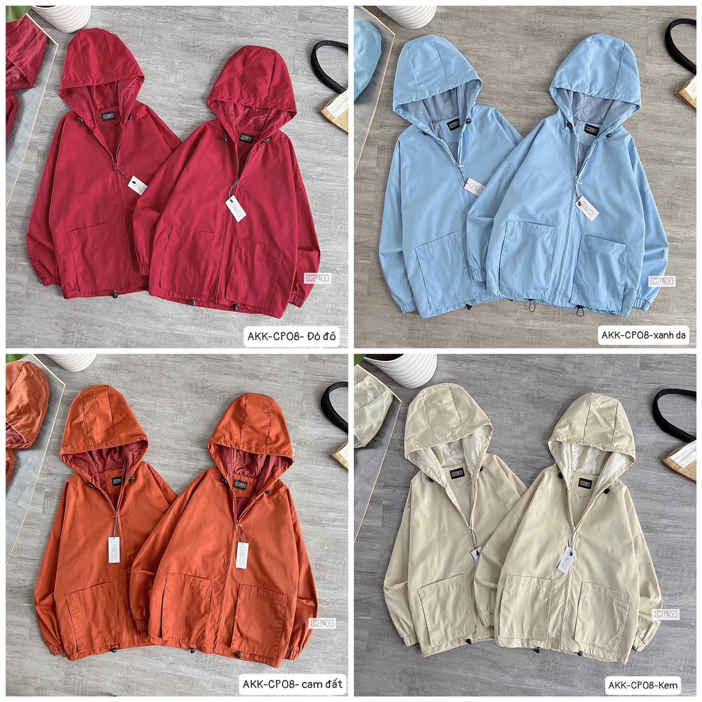 Áo Khoác Kaki Ulzzang Hai Lớp Túi Rời | Phiên Bản Mini | Thời Trang Nữ | Ginstore