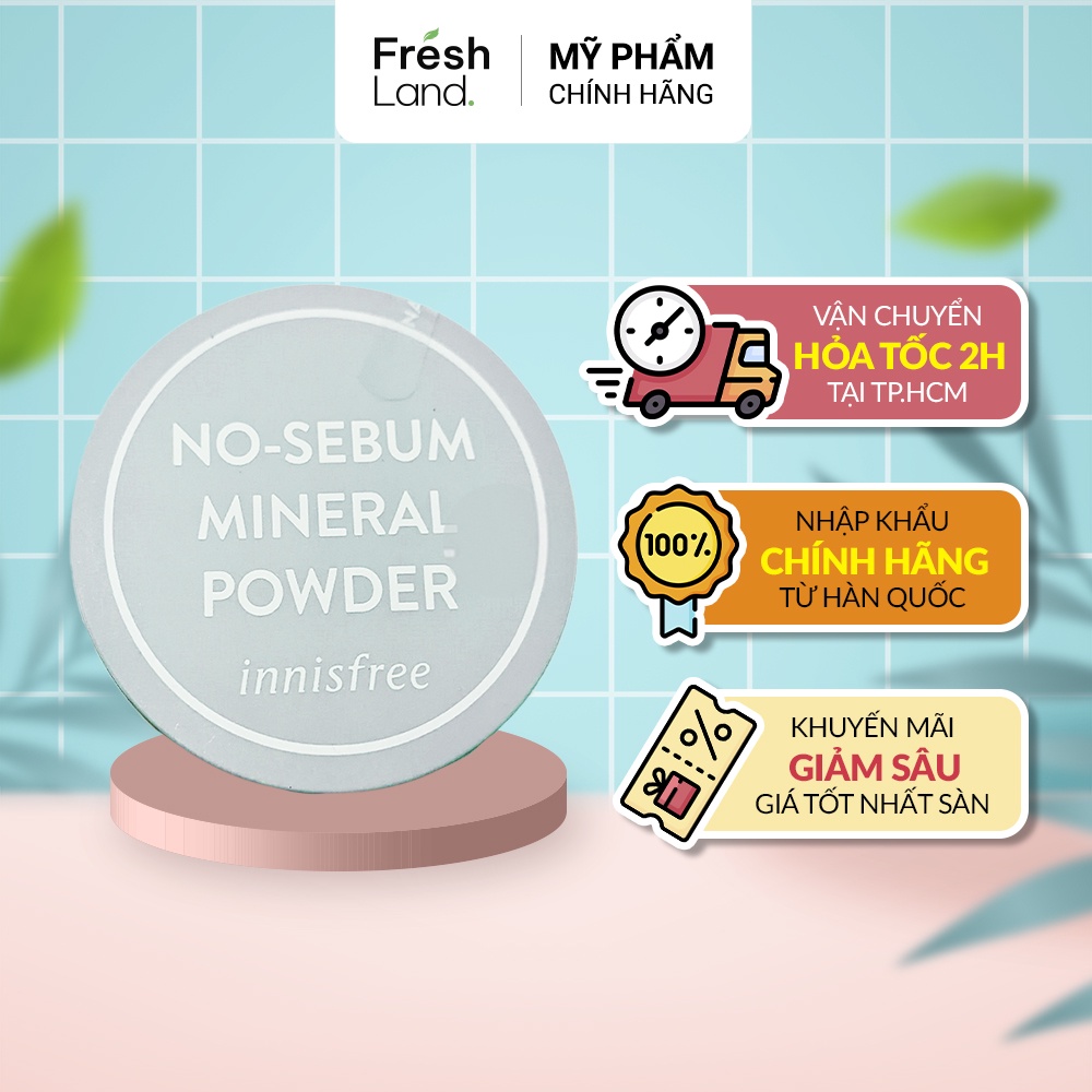 Phấn Phủ Kiềm Dầu Innisfree No Sebum Mineral Powder Dạng Bột Khoáng 5g