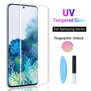 Kính Cường Lực hd + Chống Tia uv Dán Màn Hình Cong Cho samsung galaxy S25 S24 S23 S8 S9 S10 S20 S21 S22 plus ultra note 8 9 10 20