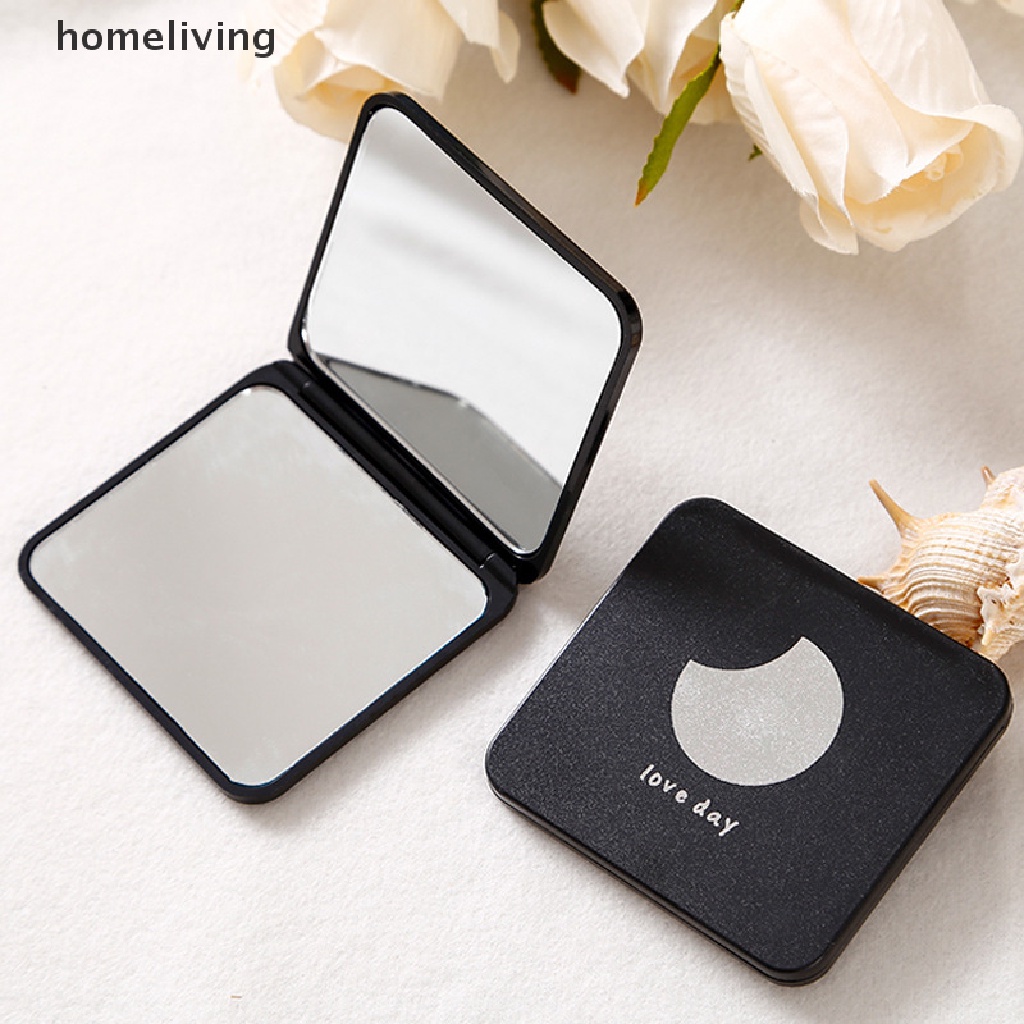 Gương Trang Điểm Mini Hai Mặt Hình Vuông Có Thể Gập Lại
