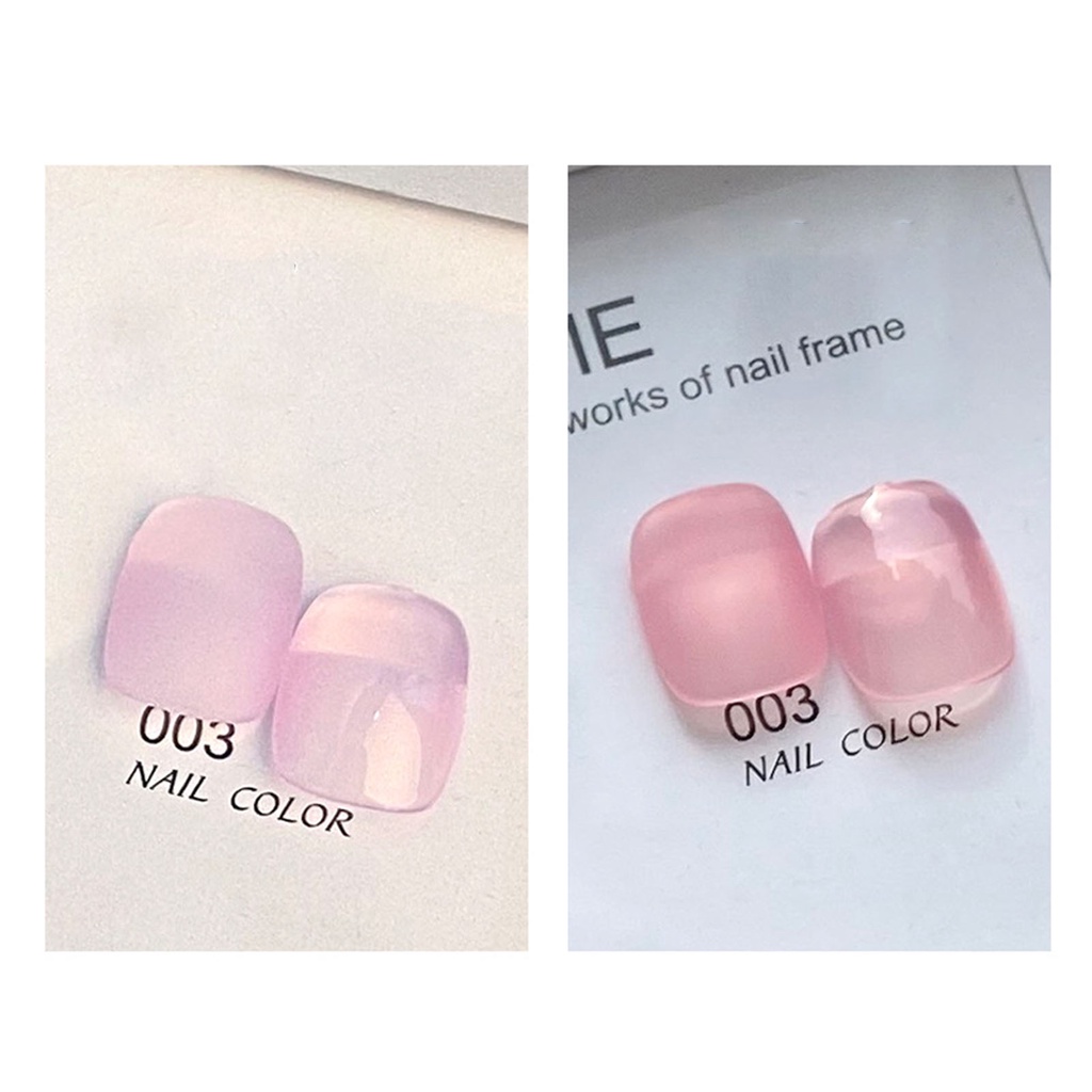 Sơn Móng Tay 8ml Dạng Thạch Trong Mờ Dễ Tẩy Trang Lâu Trôi Dùng Cho Salon Làm Đẹp