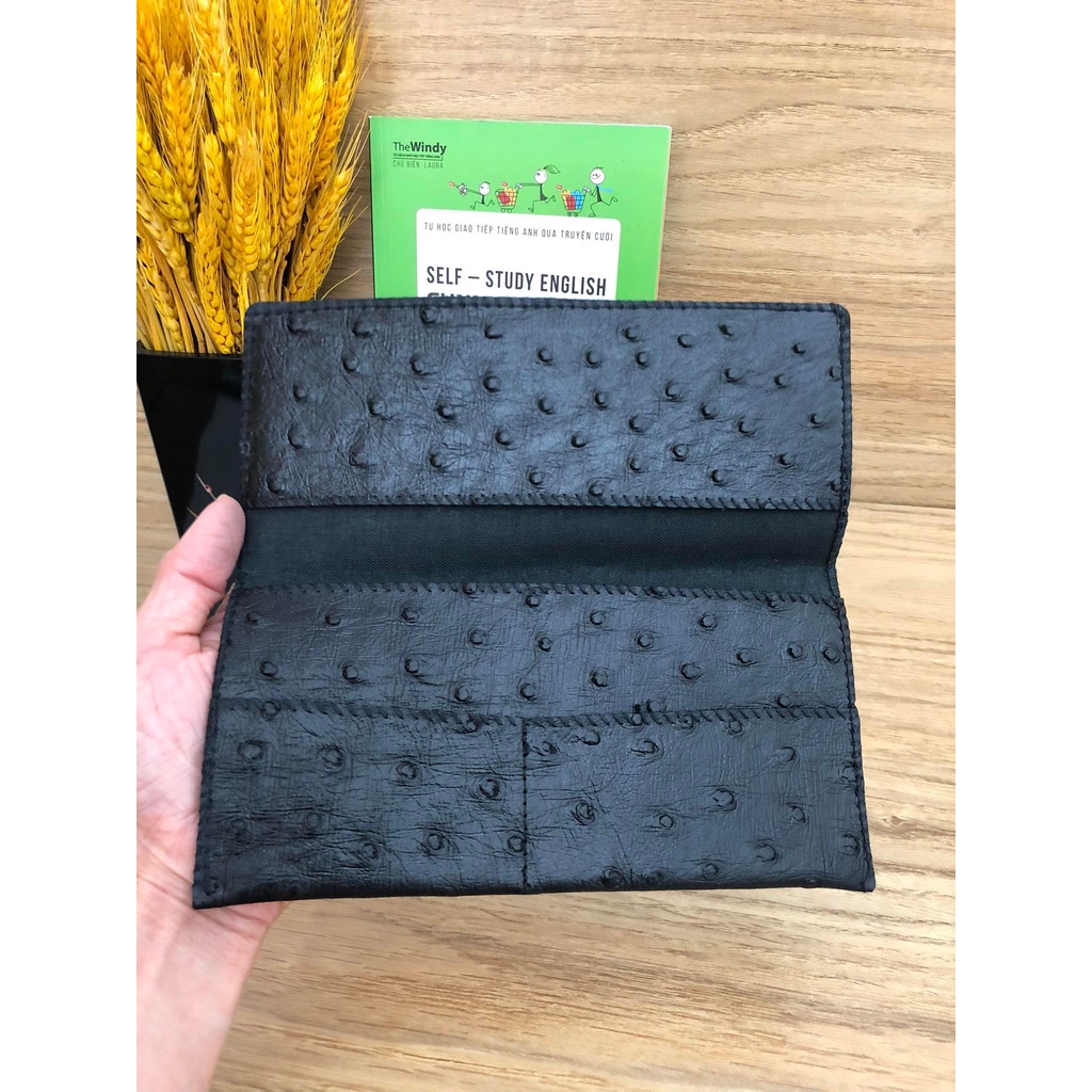 Ví dài mỏng da đà điểu, hàng đã qua sử dụng