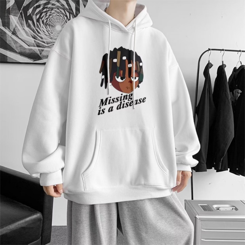 Áo hoodie Dáng Rộng In Họa Tiết Hoạt Hình Phong Cách Nhật Bản Cho Nam Nữ