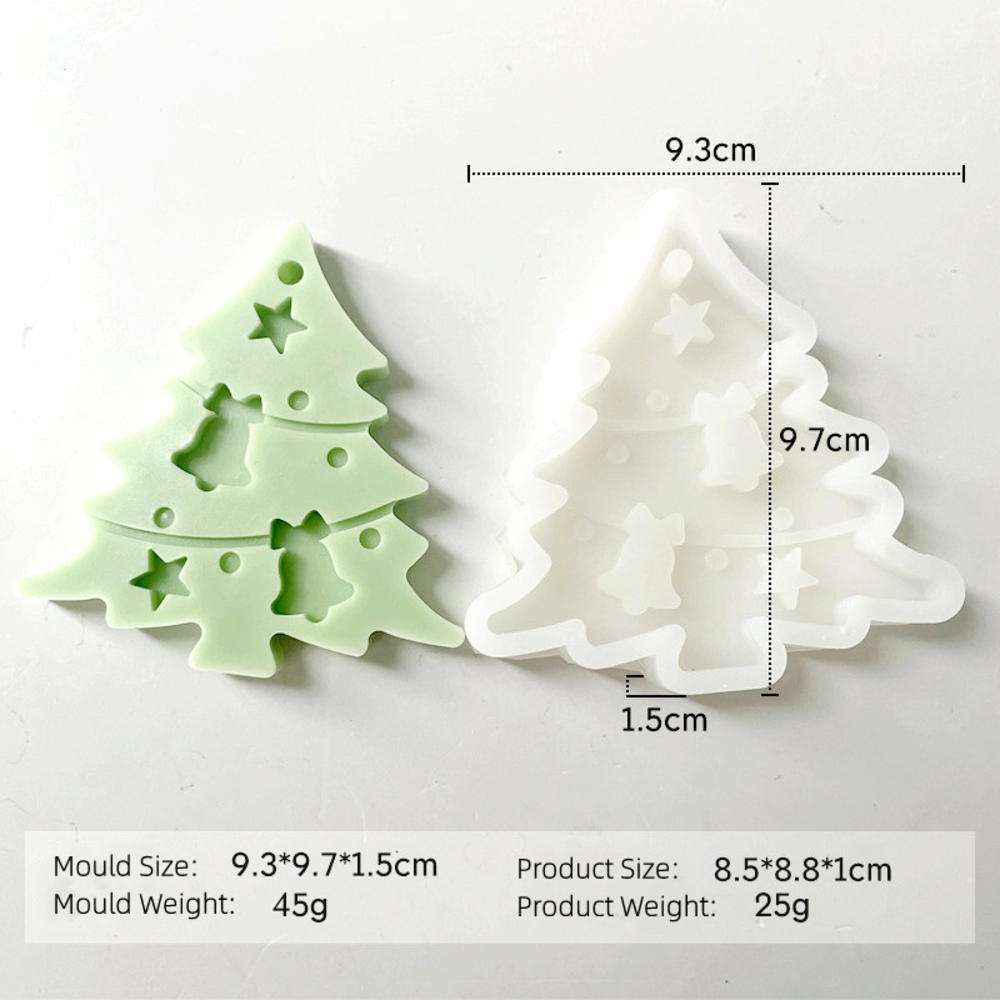 Khuôn Silicone Làm Bánh Hình Ông Già Noel / Tuần Lộc / Cây Thông / Hoa Tuyết DIY