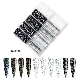Foil dán móng tay trang trí nail ( mẫu noel )