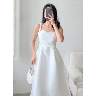 M058-Đầm tiểu thư nơ hai bên eo