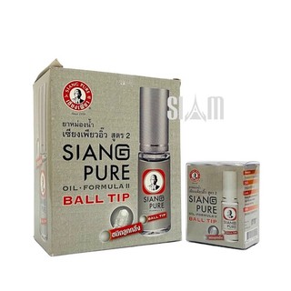 Bộ 6 chai dầu gió Siang Pure Ball tip Silver Thái Lan