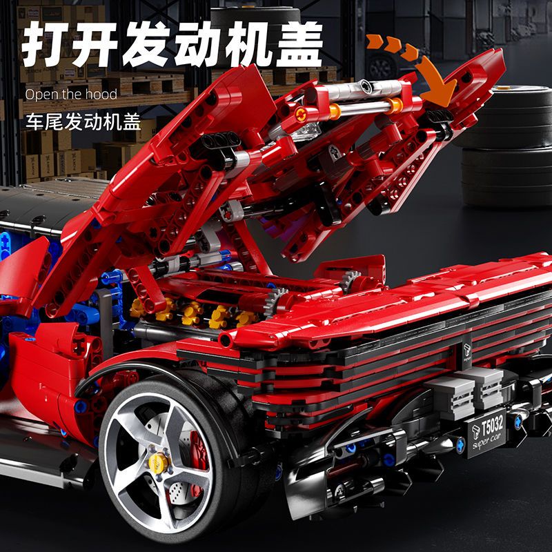 Mô Hình Lắp Ráp Xe Hơi Thể Thao Ferrari 1: 10sp3