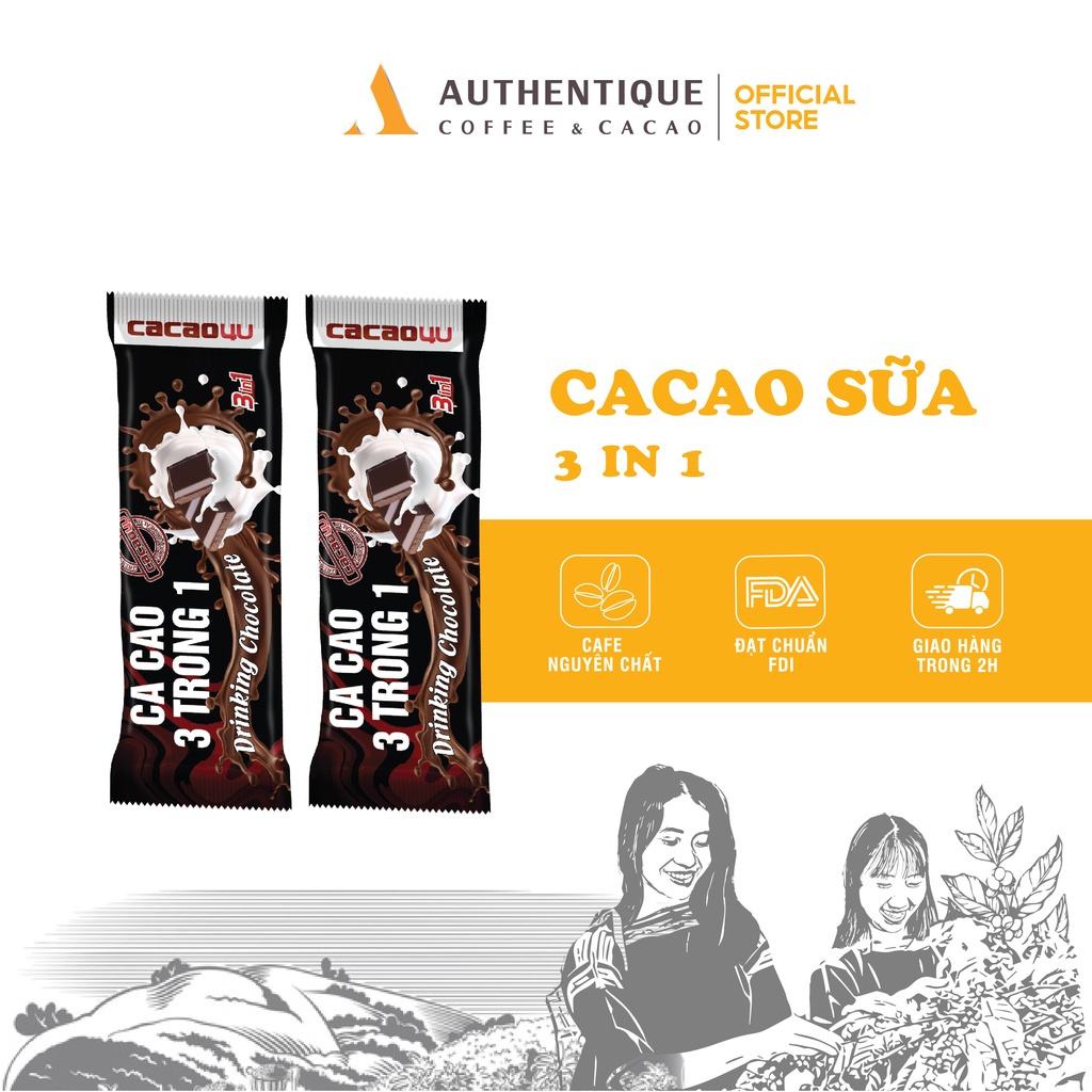 Bột Cacao sữa 3in1 Drinking Chocolate - 22g