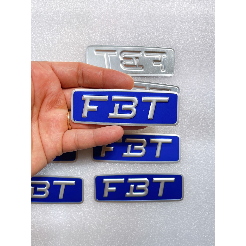 TEM DÁN THÙNG LOA THƯƠNG HIỆU FBT CHÍNH HÃNG NHÔM XỊN 8.5cm x 3cm - GIÁ 1 CẶP