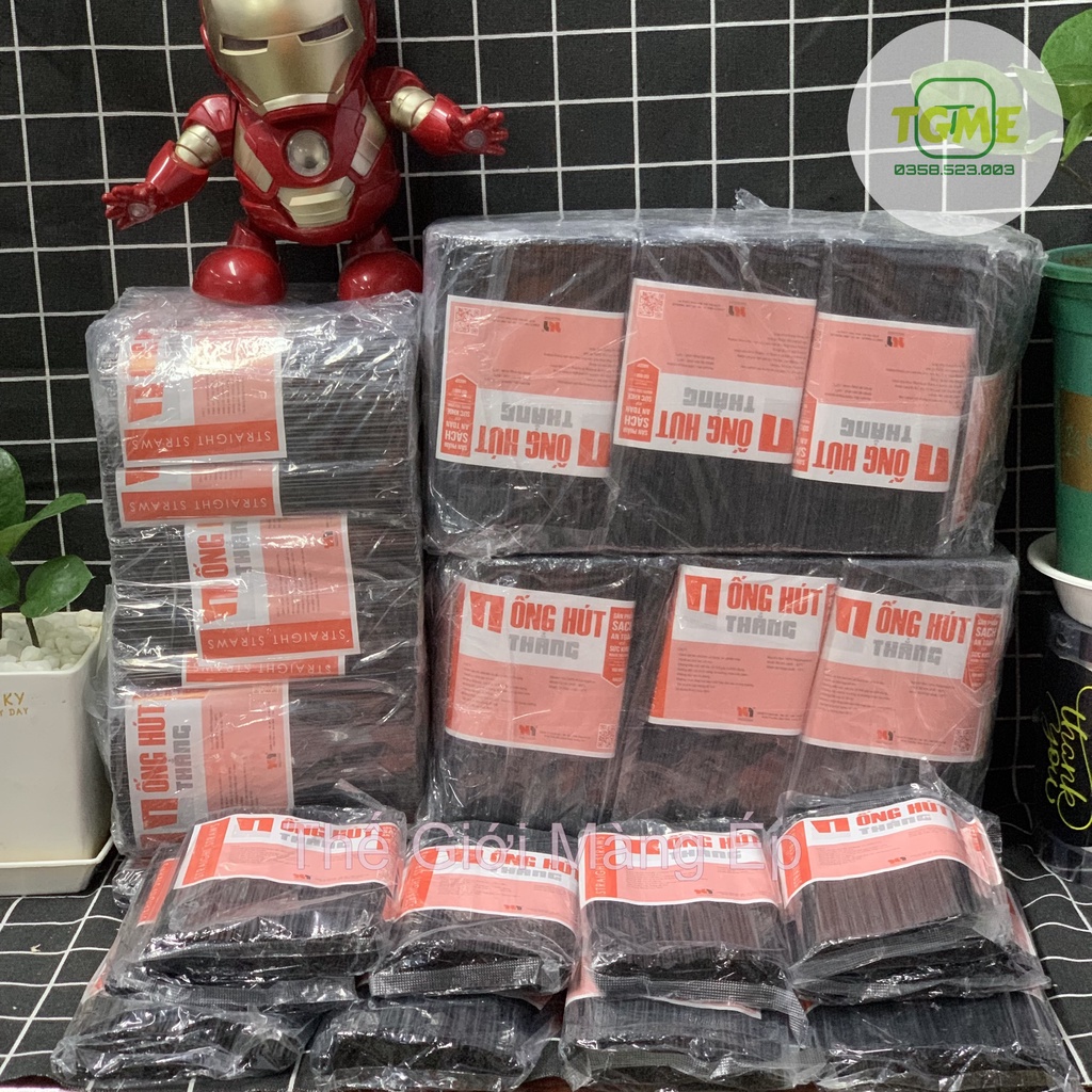 [Ống Hút Dẹt] - Ống Hút Nóng Dành Cho Cà Phê - Cacao Nóng - Túi 230 Ống