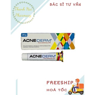 Kem giảm mụn giảm thâm nám Acnederm - Azelaic acid 20%