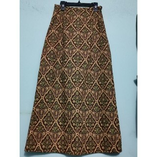 Chân váy vintage dài họa tiết