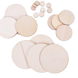 100 miếng gỗ tròn - size 2cm 2.5cm 3cm 4cm 5cm
