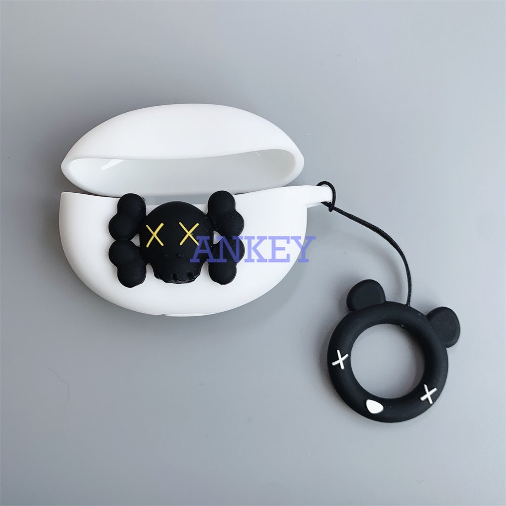 For Soundpeats Engine 4 Cover Kaws Engine4 Lovely Earphone Silicone Case Earbuds Waterproof Shockproof Soft Protective Headphone Cover Headset Skin Doll