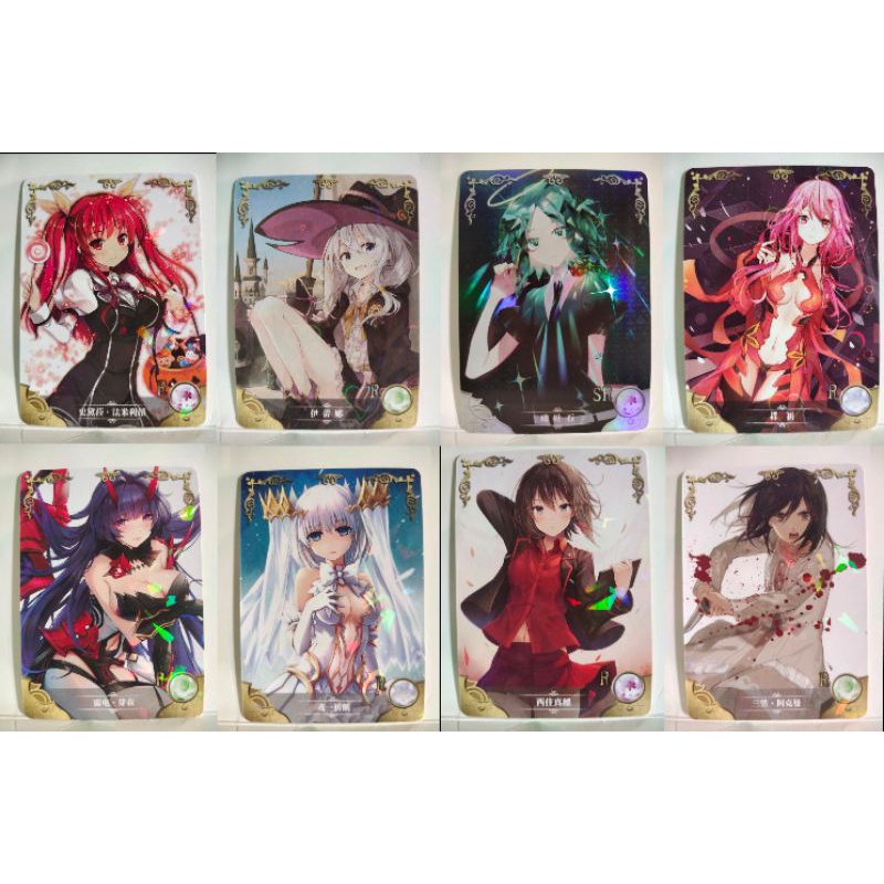Thẻ Waifu Các Nhân Vật Cấp R trong anime/game ngẫu nhiên kèm sleeve