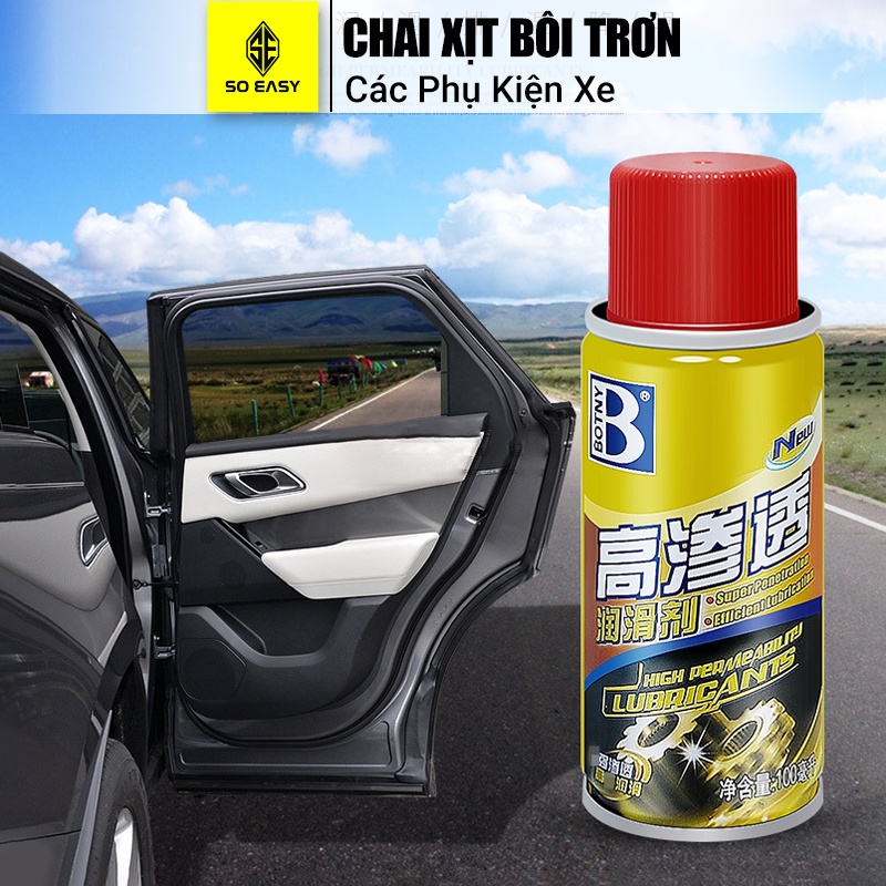 Dung dịch đa năng làm sạch phá rỉ sét B-2001 BOTNY De-Rust Lubricating Spray 100ml, dầu xịt tẩy rửa vết rỉ sét