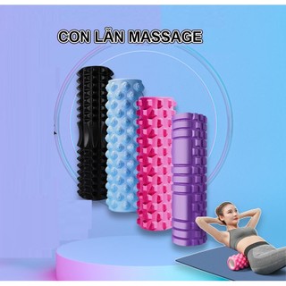 Con Lăn Foam Roller Massage Dãn Cơ Tập Gym Yoga Hàng Chuẩn Chính Hãng