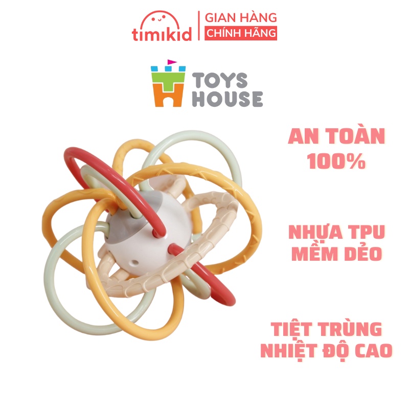 Đồ Chơi Lục Lạc Xúc Xắc Kết Hợp Gặm Nướu Cho Bé ToysHouse