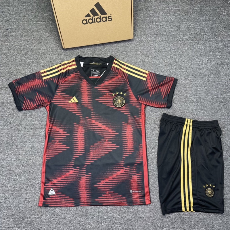 Quần áo đá bóng đá banh đội tuyển Đức 2022 sét bộ vải cao cấp- aobongda999.vn