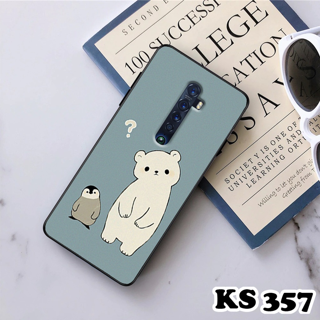 Ốp Lưng Oppo Reno 2 - Reno 2F - Reno 2Z - Ốp Oppo in hình Cat&amp;Bear đáng yêu - Chất liệu TPU siêu bền