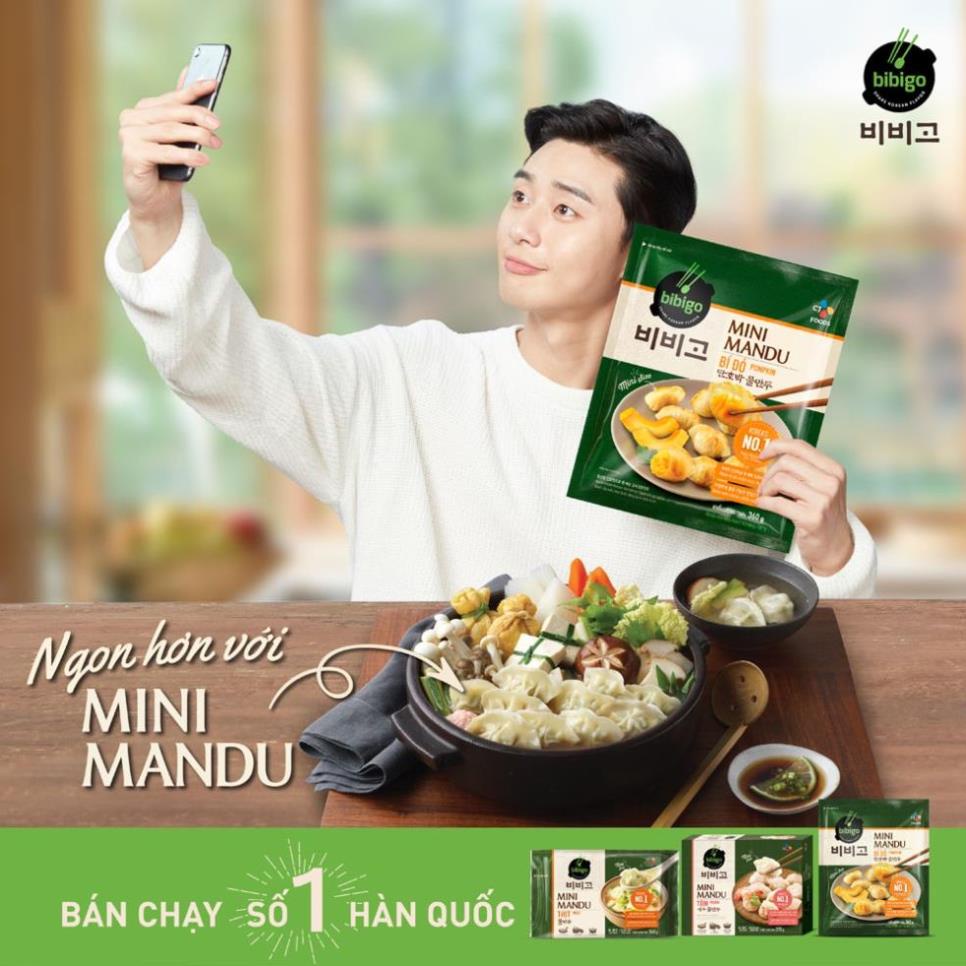 Bánh xếp mandu Hàn quốc Bibigo Cj 350g