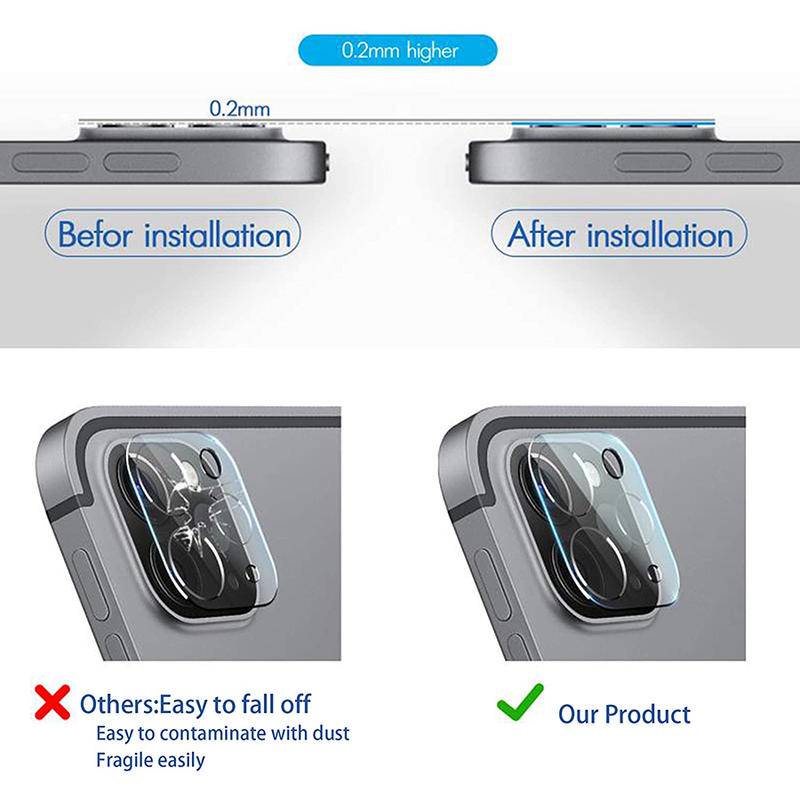 Kính Cường Lực Bảo Vệ Camera Sau Cho Apple iPad Pro 11 12.9 2018 2020 2021 2022 iPad 10 Air 4 5 10.9 2022 Mini6 8.3 Inch