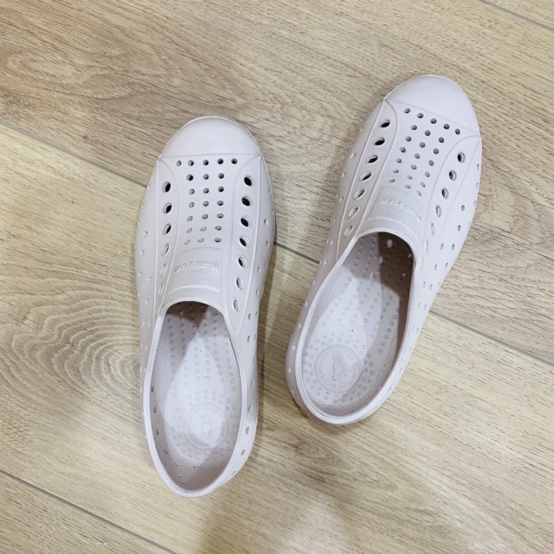 Giày Native Xuất Dư Trắng Đục - Hồng phấn Chính Hảng