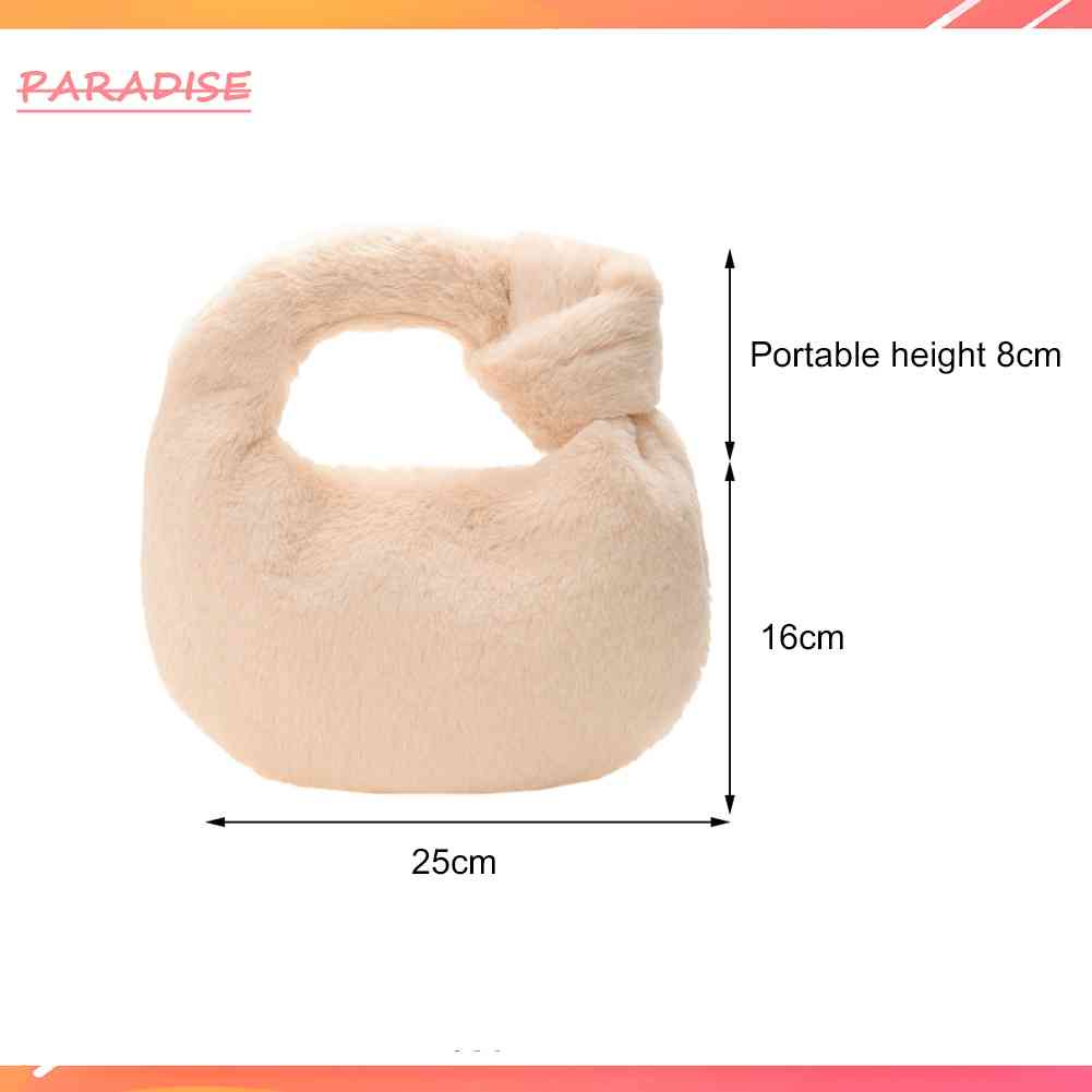 Túi Xách Lông Nhung Màu Trơn Thời Trang Thu Đông Dành Cho Nữ