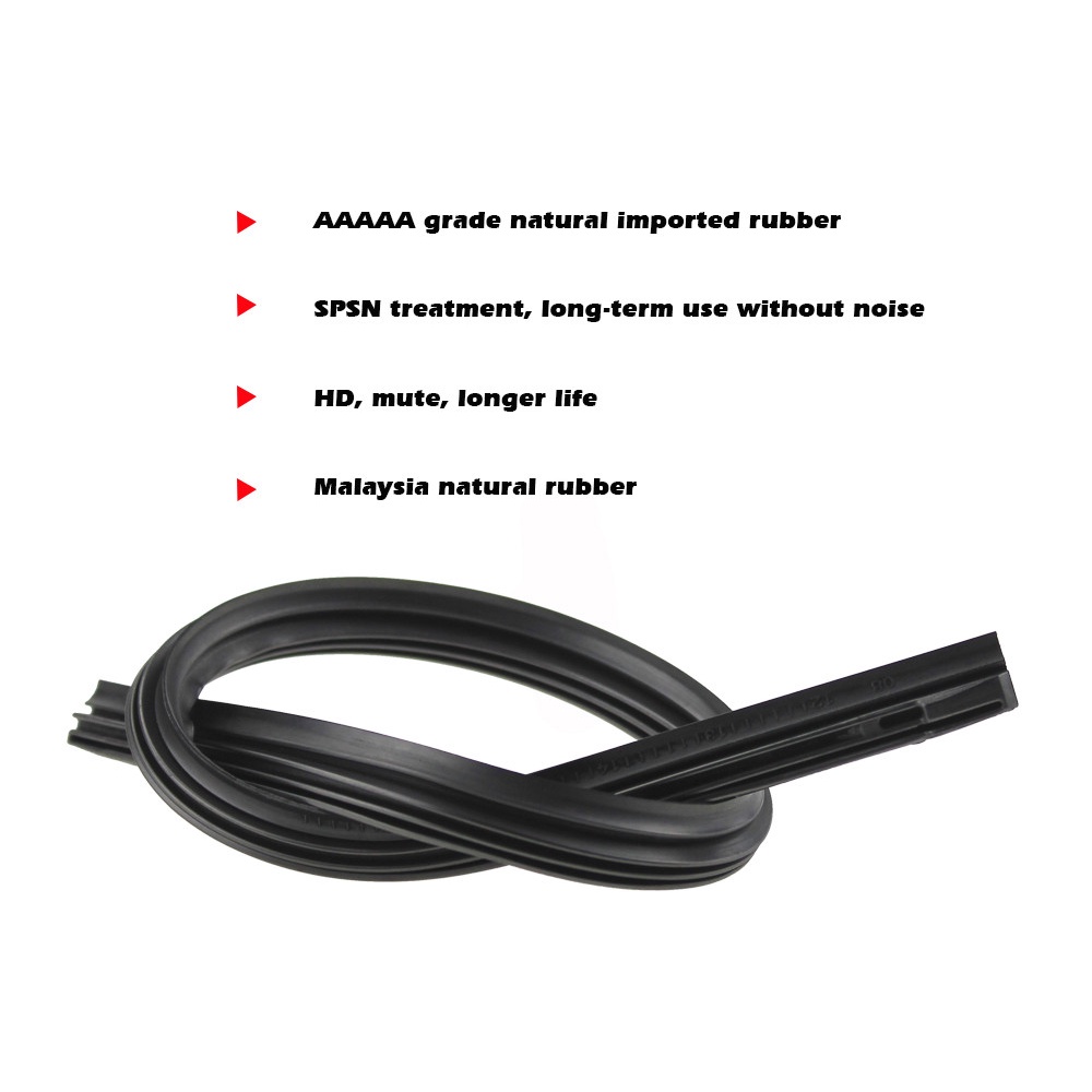 1 Miếng Cao Su Gạt Nước Cho Xe Hơi 8mm 14 &quot;16&quot; 17 &quot;18&quot; 19 &quot;20&quot; 21 &quot;22&quot; 24 &quot;26&quot; 28 &quot;