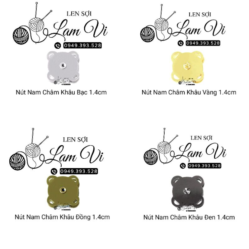 🪅 Nút Hít Nam Châm Khâu - Cài Túi Ví 🪅