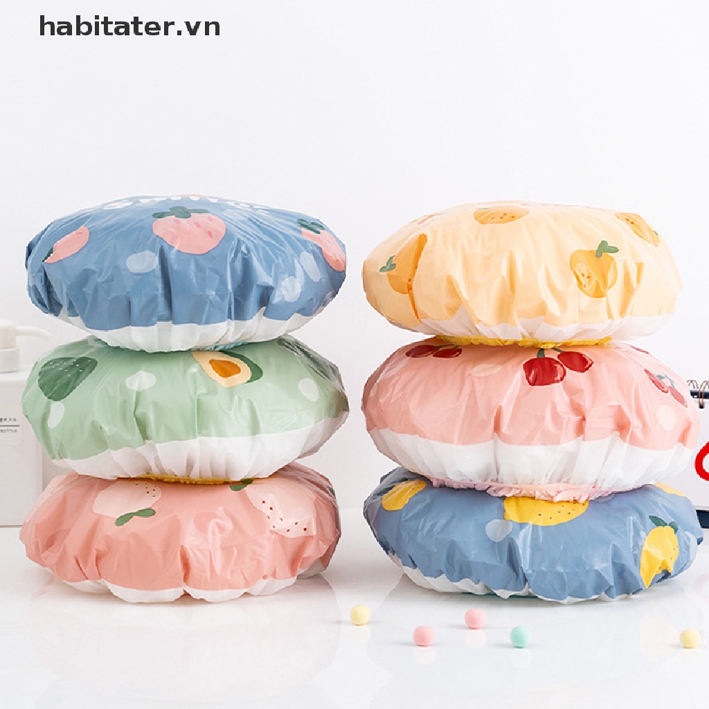 Mũ Tắm Trùm Đầu Co Giãn Chống Thấm Nước Có Thể Tái Sử Dụng 6 Màu Thời Trang Cho Nữ